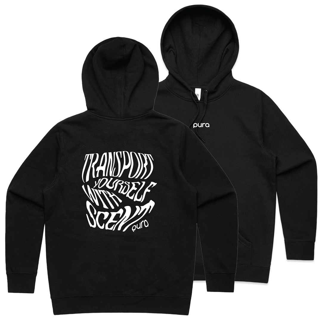 Womens Stencil Black Hood
